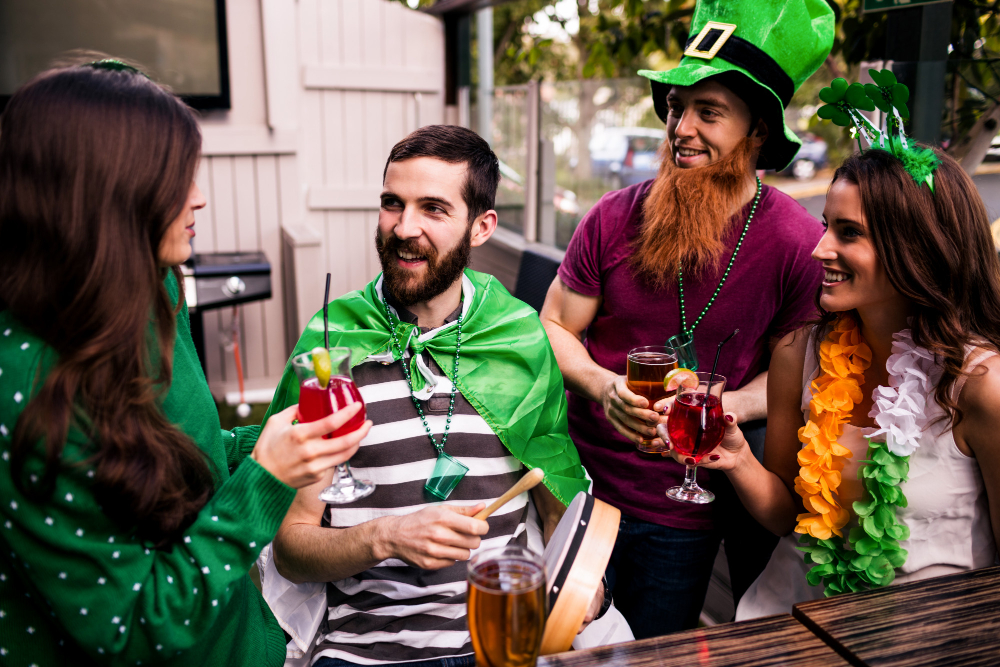 Marching with joy: join the St. Patrick's Day parade.
